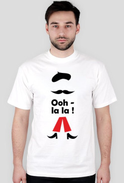 Koszulka męska z nadrukiem "Oh la la1"