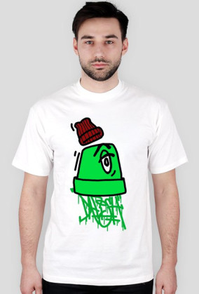 koszulka fatcap green biała