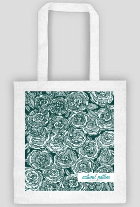 flowers turquoise BAG