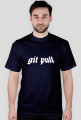 T-shirt GIT PULL modern lowercase