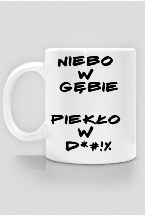 Męskie Żarcie - Niebo i Piekło - kubek lite