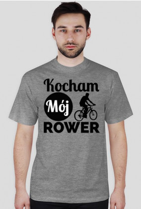 Koszulka męska - Kocham Rower