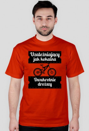 Koszulka męska - Rower Uzależnia