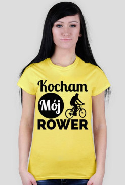 Koszulka damska - Kocham Rower