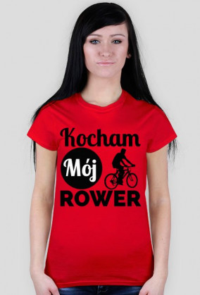 Koszulka damska - Kocham Rower