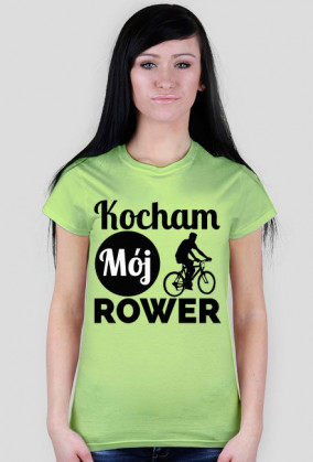 Koszulka damska - Kocham Rower