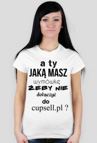 t-shirt ona cupsell
