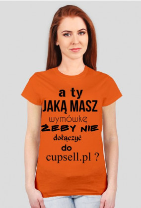 t-shirt ona cupsell