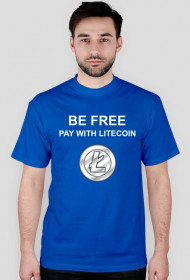 BE FREE pay with Litecoin (niebieska)