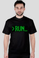 Koszulka męska "RUN_" czarna