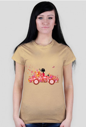 Koszulka damska Kobieta w Samochodzie