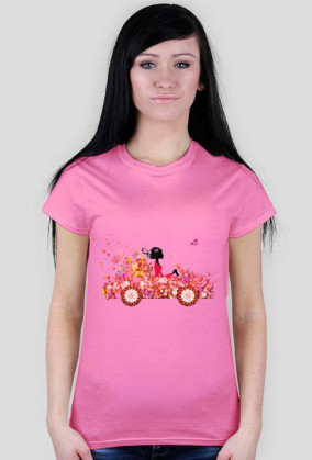 Koszulka damska Kobieta w Samochodzie