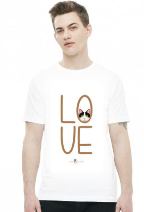 Koszulka męska - LOVE KOT