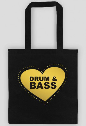 Torba I Love Drum and BASS czarna