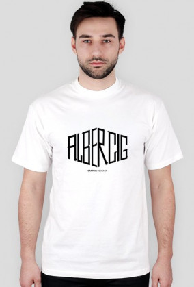 Koszulka Biała Logo AlberciG