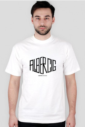 Koszulka Biała Logo AlberciG