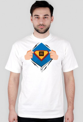 Superdesigner (Illustrator) – t-shirt męski