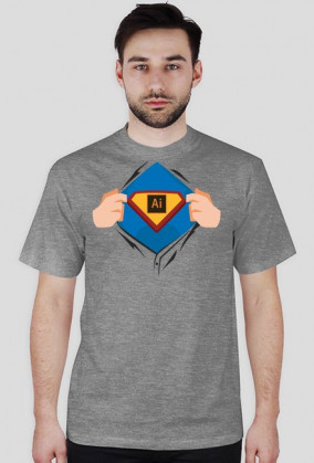 Superdesigner (Illustrator) – t-shirt męski