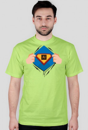 Superdesigner (Illustrator) – t-shirt męski