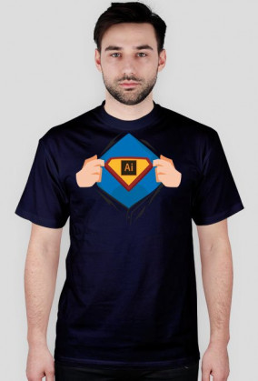 Superdesigner (Illustrator) – t-shirt męski