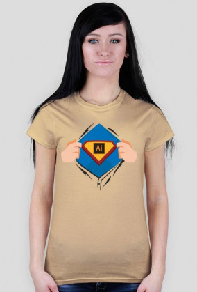 Superdesigner (Illustrator) – t-shirt damski