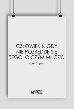 MILCZENIE - plakat