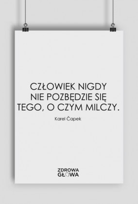MILCZENIE - plakat