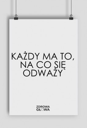 ODWAGA - plakat