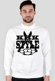 KrkStyle Logo-Bluza:Biała