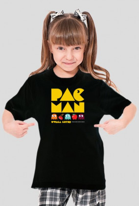 T-shirt Pac Man dla dziewczyny.