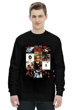 90s Rap Bluza (czarna/biała)