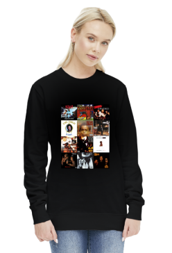 90s Rap Bluza (czarna/biała/szara)