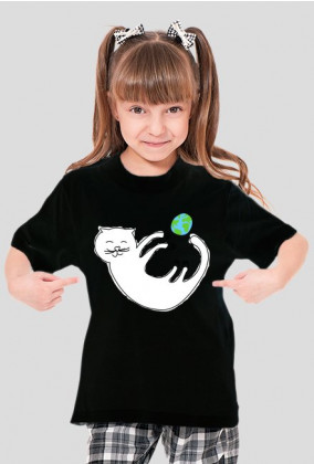 kotek koszulka dziewczynka