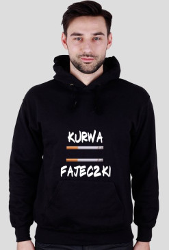 Bluza z kapturem ,,Kurwa Fajeczki''
