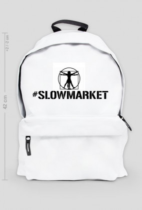 Duży plecak - "#SLOWMARKET"