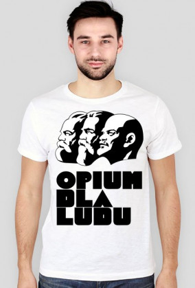 Slim T-shirt - "Opium dla ludu"