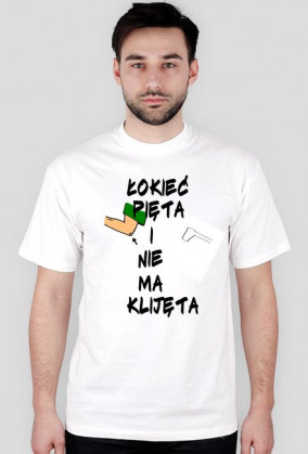 BIAŁA KOSZULKA ŁOKIEĆ PIĘTA...