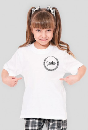 Dziewczęca klasyczna Janko (biała)
