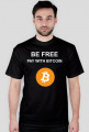 BE FREE pay with Bitcoin (czarna)