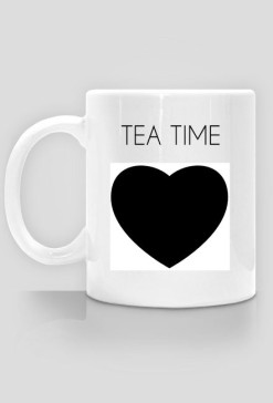 Kubek z nadrukiem i napisem tea time