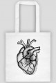 Serce anatomiczne szare - torba