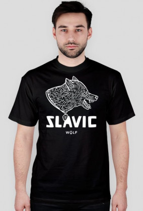 Slavic white WOLF STANDARD