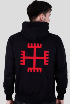 Slavic Spirit red Classic - bluza z kapturem