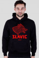 Slavic WOLF red STANDARD - bluza z kapturem