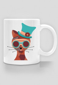 Steampunk Cat – kubek