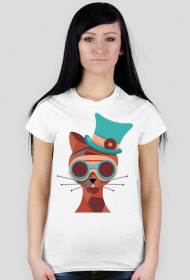 Steampunk Cat – t-shirt damski