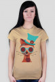 Steampunk Cat – t-shirt damski