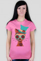 Steampunk Cat – t-shirt damski