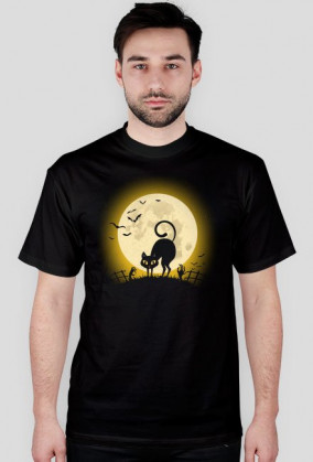 Kot Na Cmentarzu – t-shirt męski