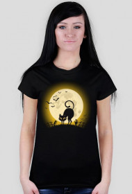 Kot Na Cmentarzu – t-shirt damski